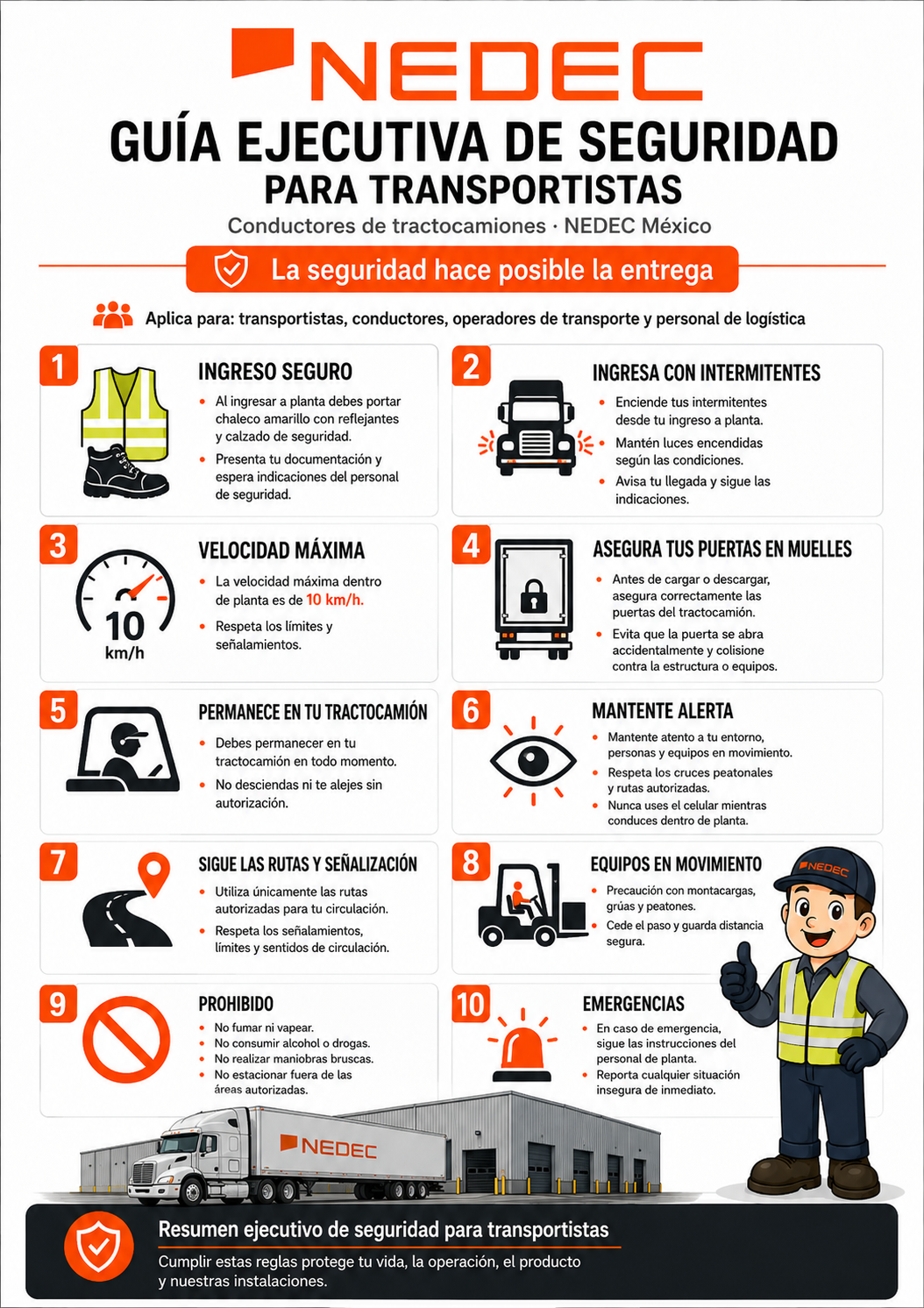 Guía ejecutiva de seguridad para transportistas